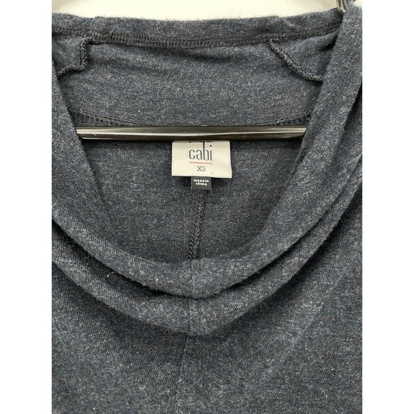 Cabi Dark Heather Gray Cowl Neck‎ Long Sleeve Dolman Top XS - Picture 2 of 6